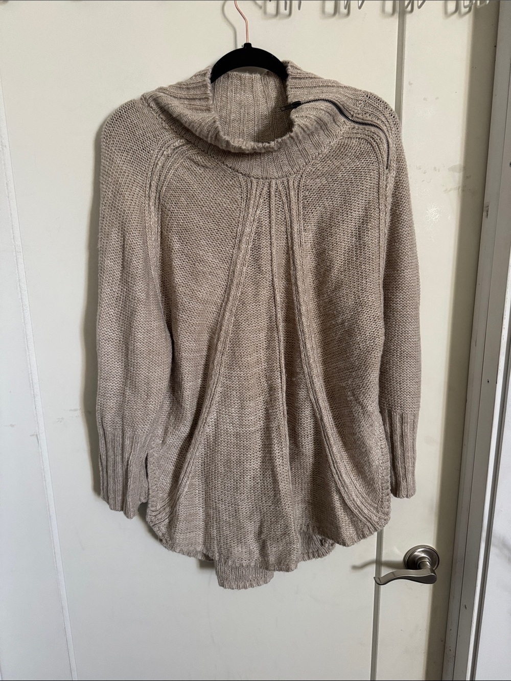Maurices Taupe Cowl Neck Knit Sweater